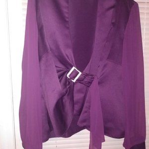 Satin Blouse with Bling